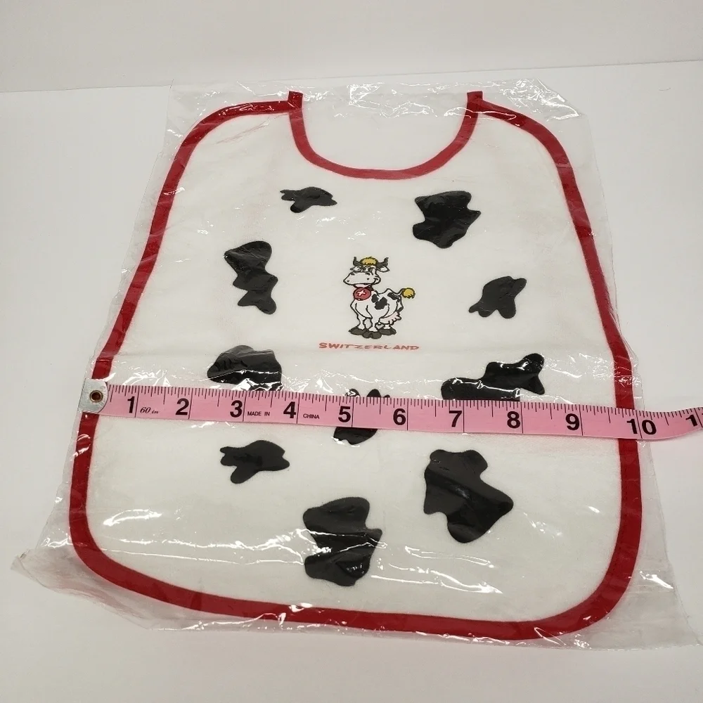 Switzerland Cow 10x13 Baby Bib